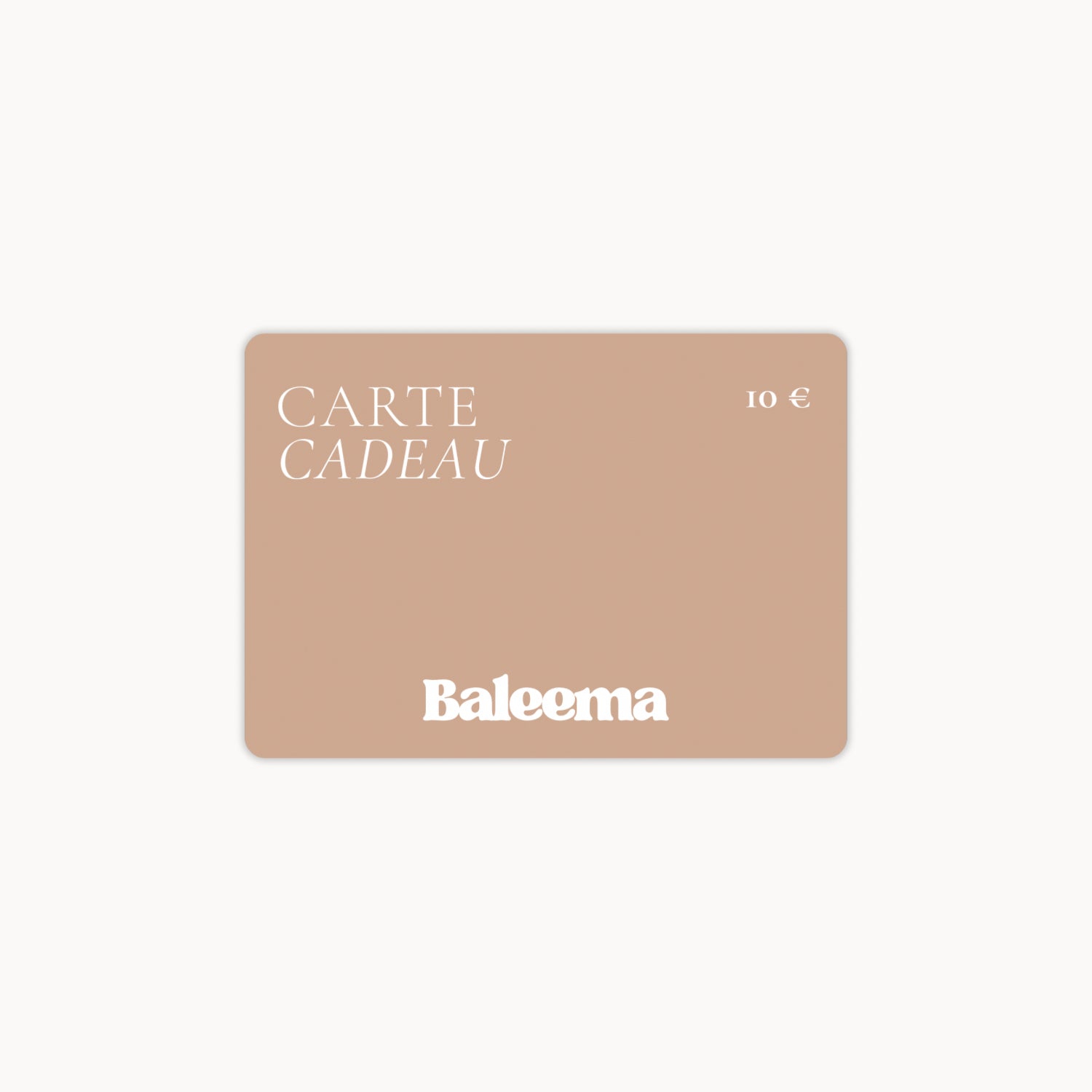 CARTE CADEAU BALEEMA